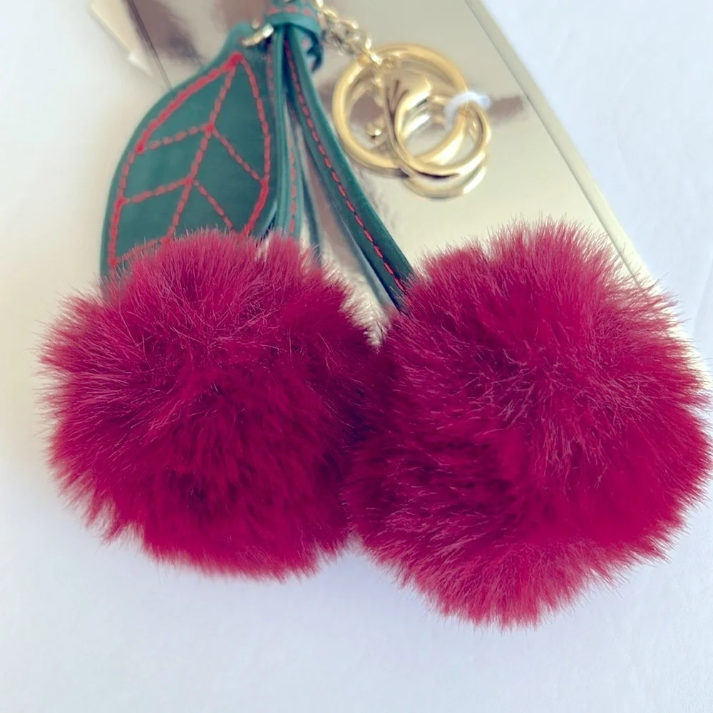 Madden Girl Red Cherry Bag Charm/key ring